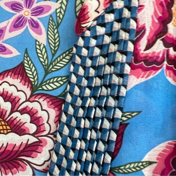 CABI Primrose Floral Tunic Dress Separate Blue Slip Size Small - Picture 6 of 11